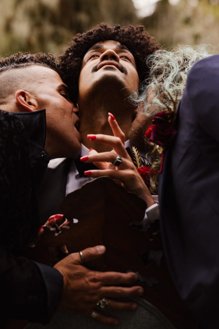 Sink Your Teeth Into This Vampire-Themed Polyamorous Wedding Inspiration