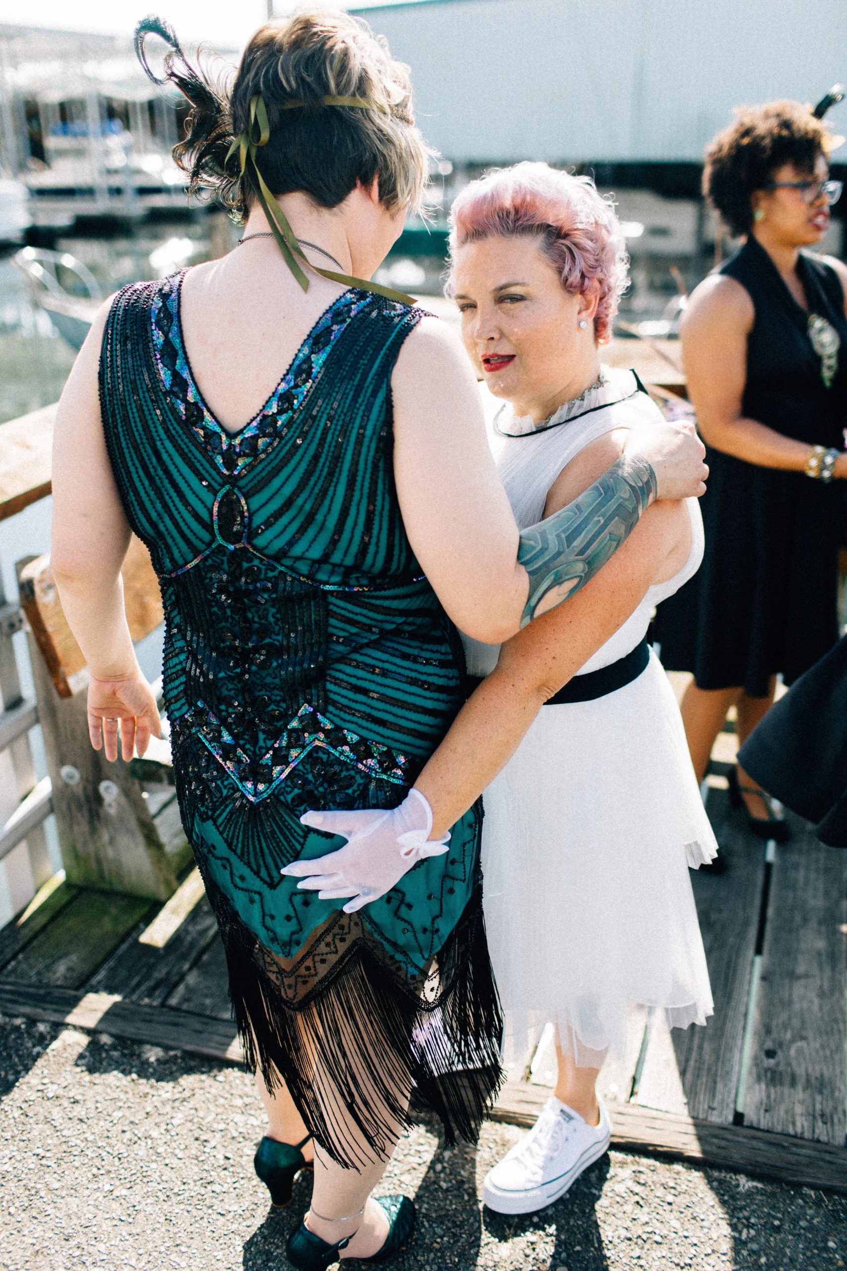 A quirky time travel transgender lesbian wedding