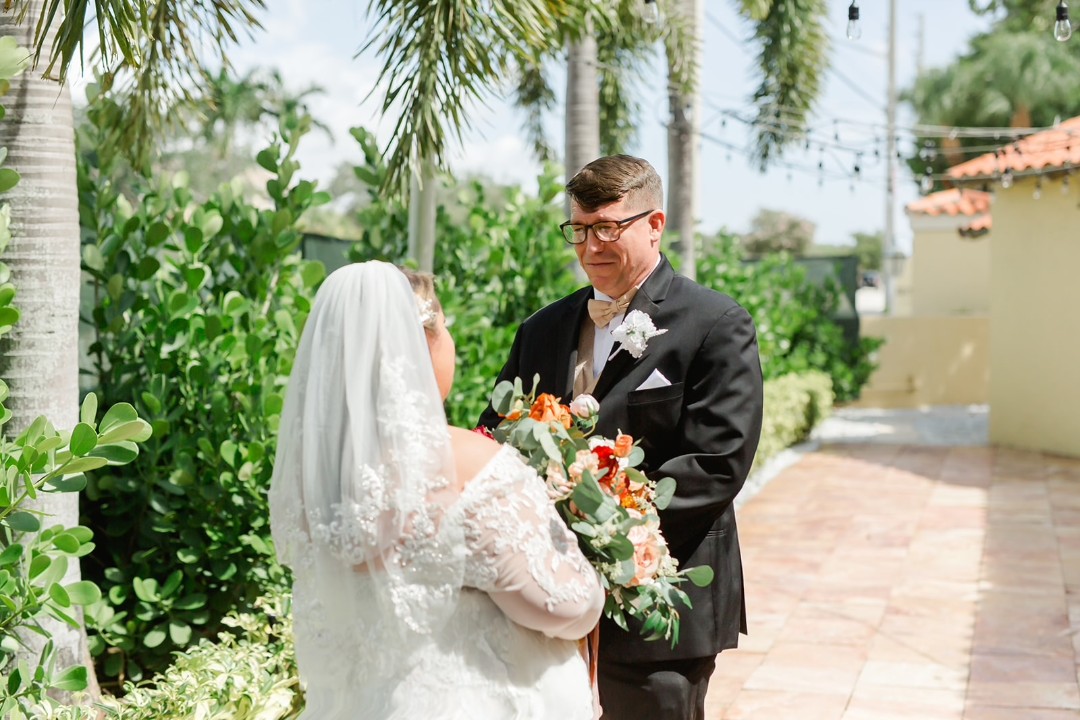 Our ceremony at our fall wedding in Florida: