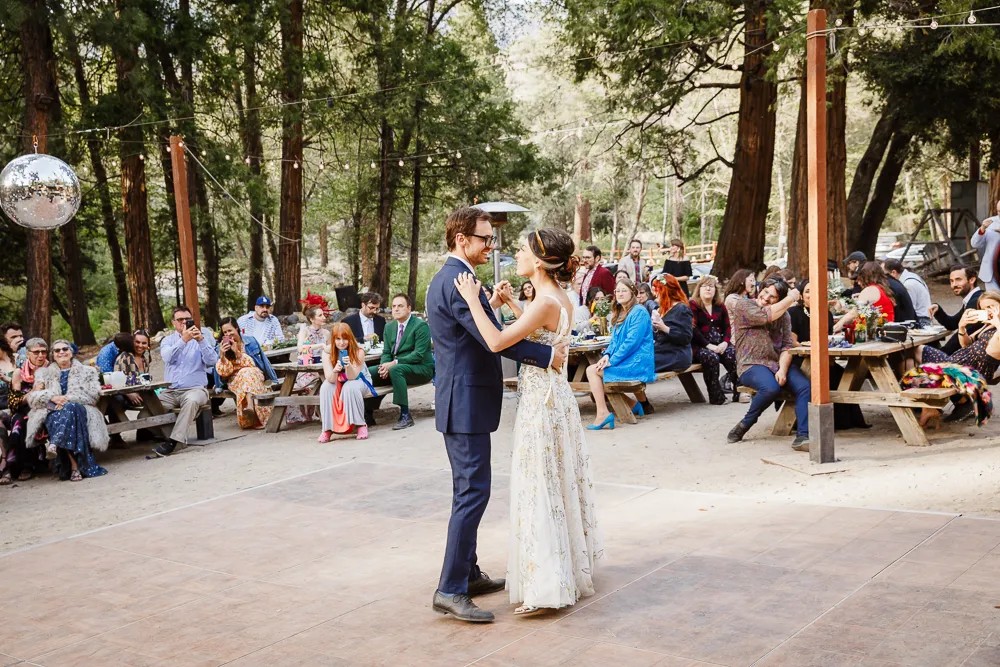 Tell us about the wedding campout reception: