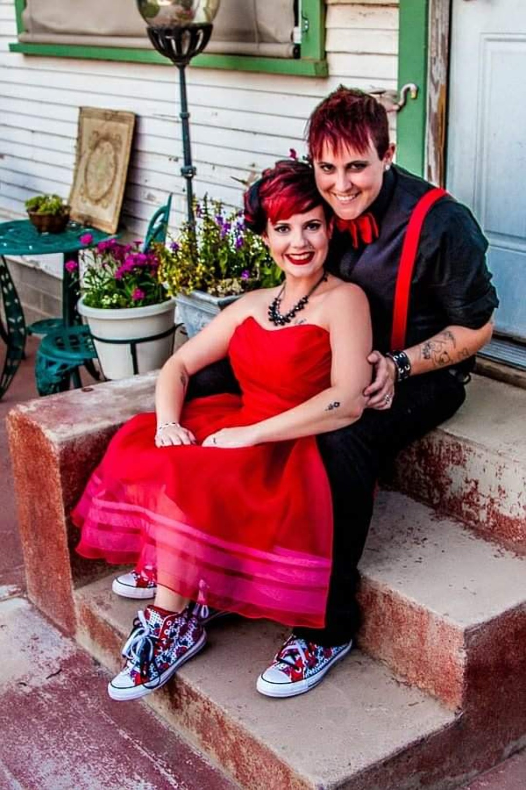 Tell us about the rockabilly lesbian wedding ceremony: