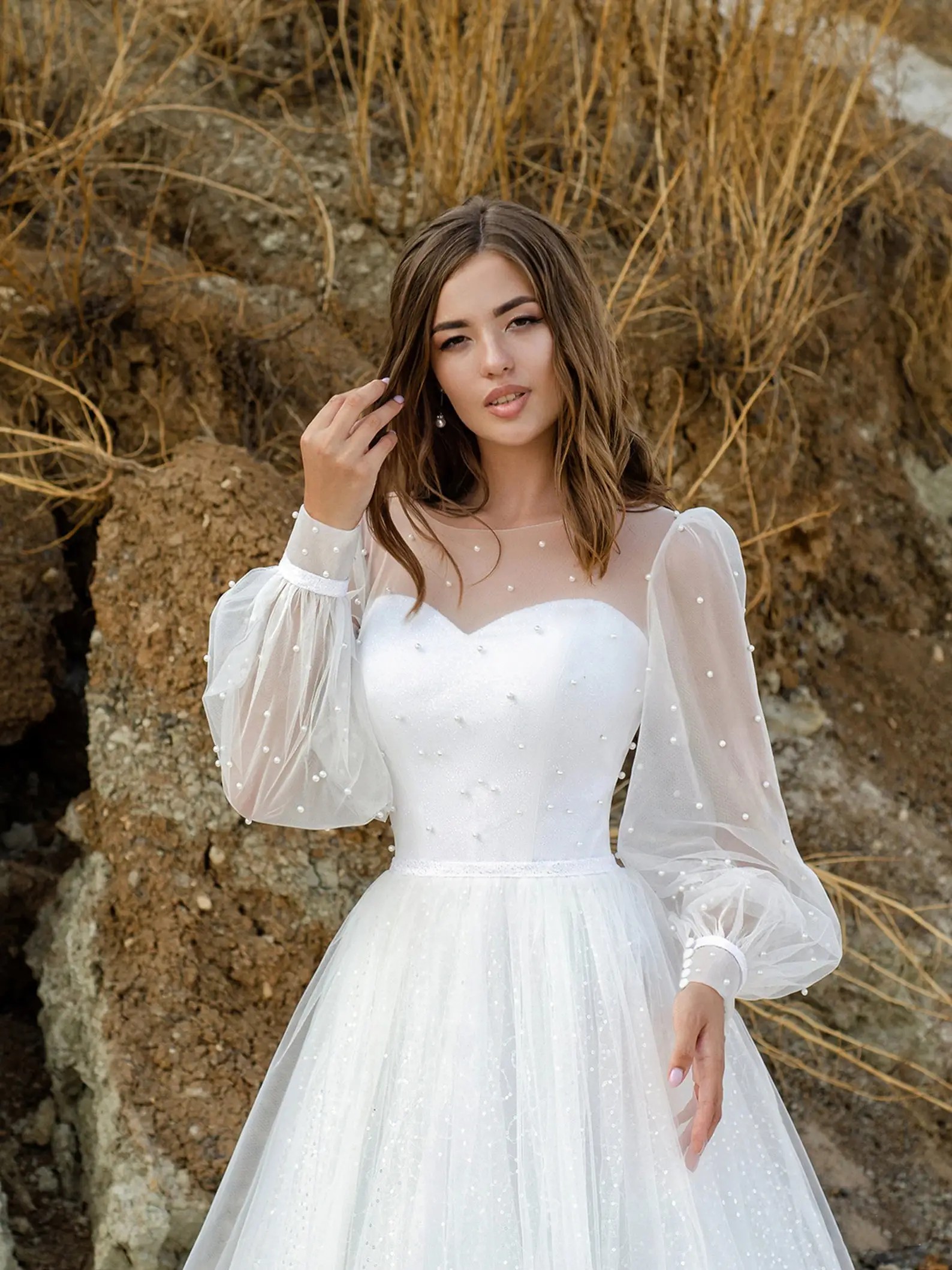 Wedding dress trend: big sleeves