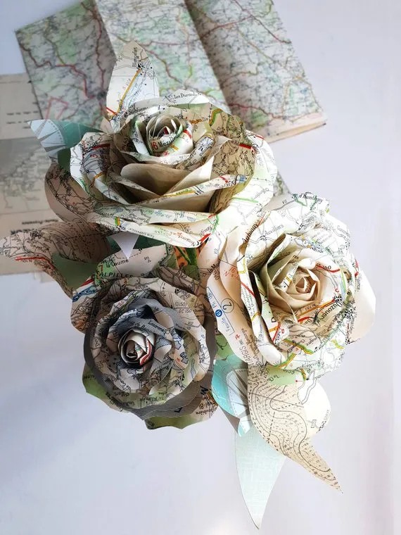 Paper flower bouquets