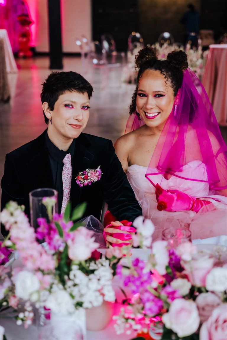 This Non-Binary Barbiecore Wedding Inspiration Is Everything