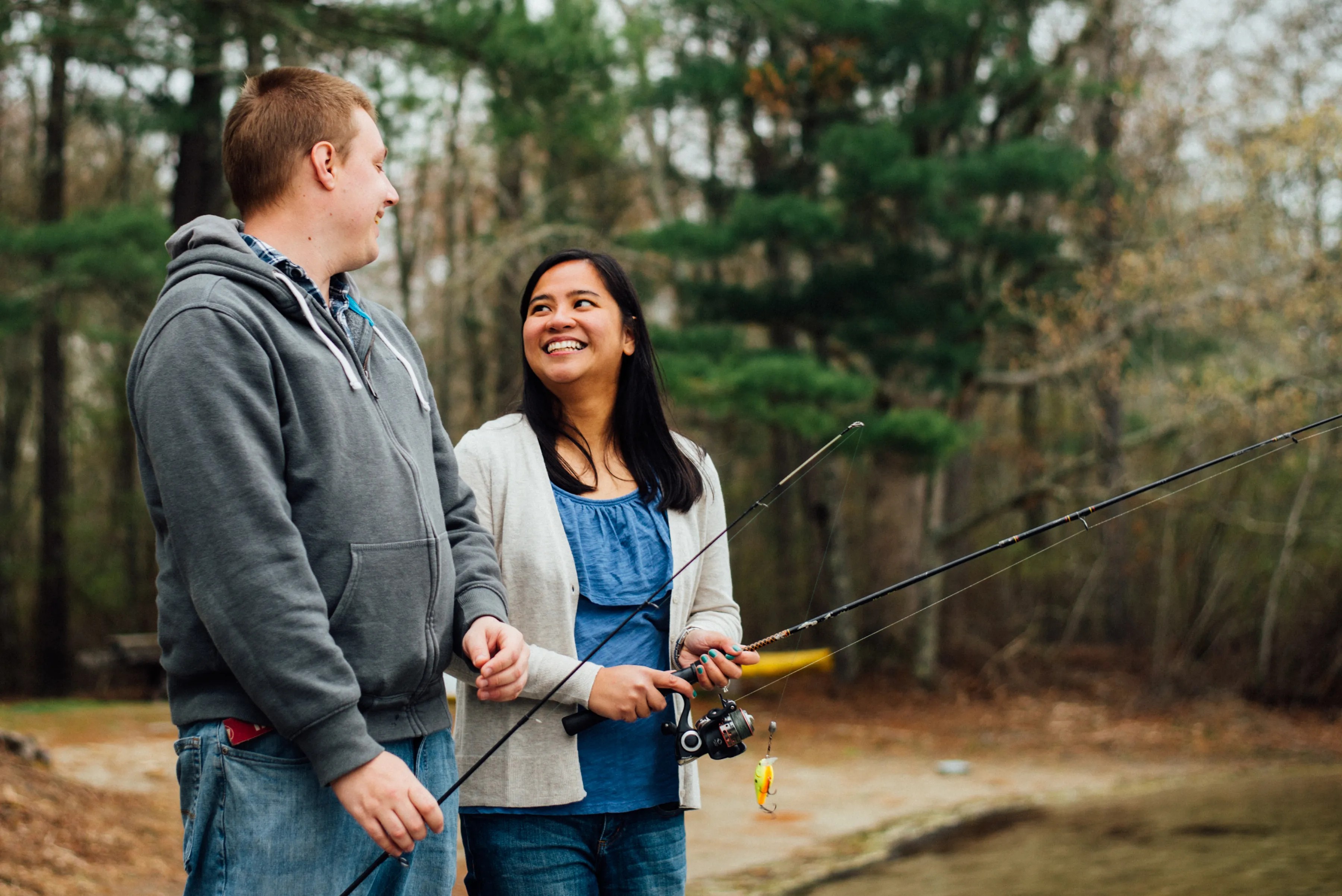 Nontraditional engagement shoot idea #10: Capture your favorite activity together so your photog can snap authentic feels!